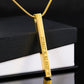 ShineOn Fulfillment Jewelry To my Daughter - Always remember from Dad - Coordinates Vertical Stick Necklace