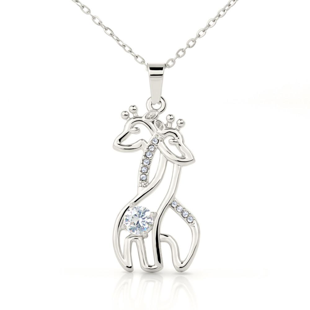 ShineOn Fulfillment Jewelry To My Daughter - I Will Always Be There Dad - Giraffes Necklace
