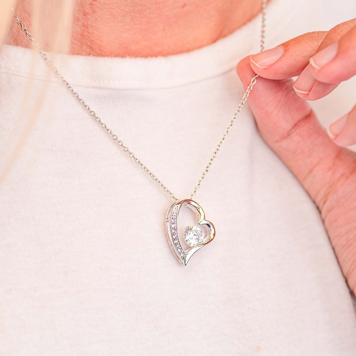 ShineOn Fulfillment Jewelry To my Daughter-In-Law - My Bonus Daughter - Forever Love Necklace
