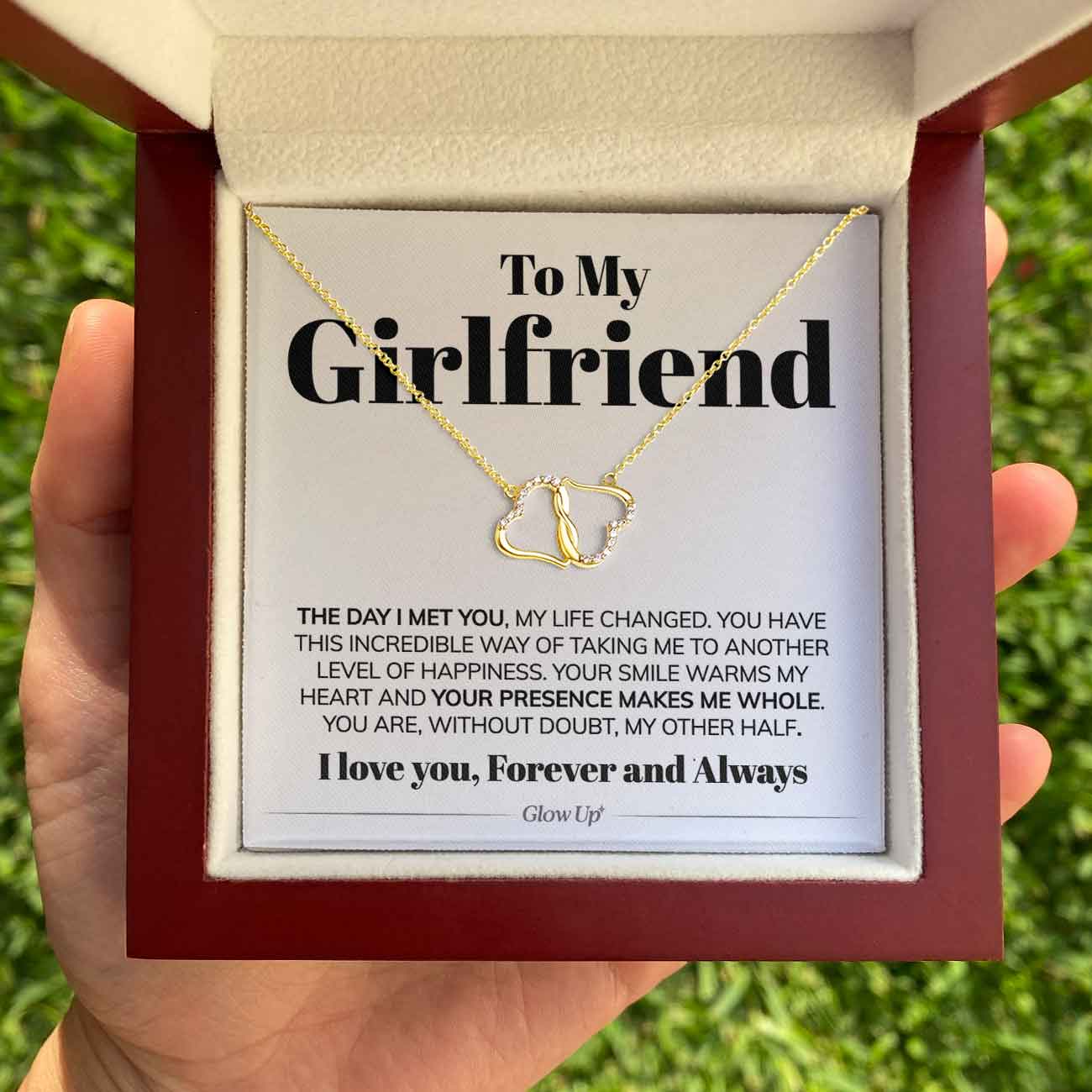 ShineOn Fulfillment Jewelry To My Girlfriend - The Day I Met You - Everlasting Love Necklace