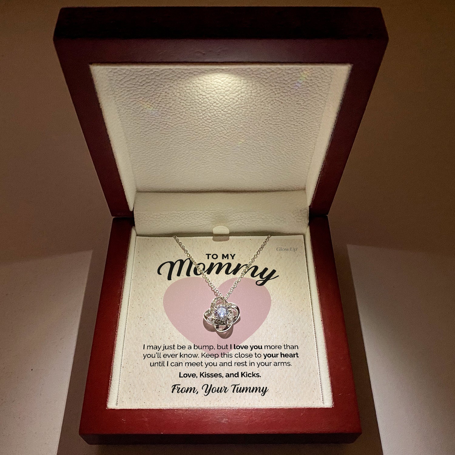 ShineOn Fulfillment Jewelry To My Mommy - I Love You - Love Knot necklace
