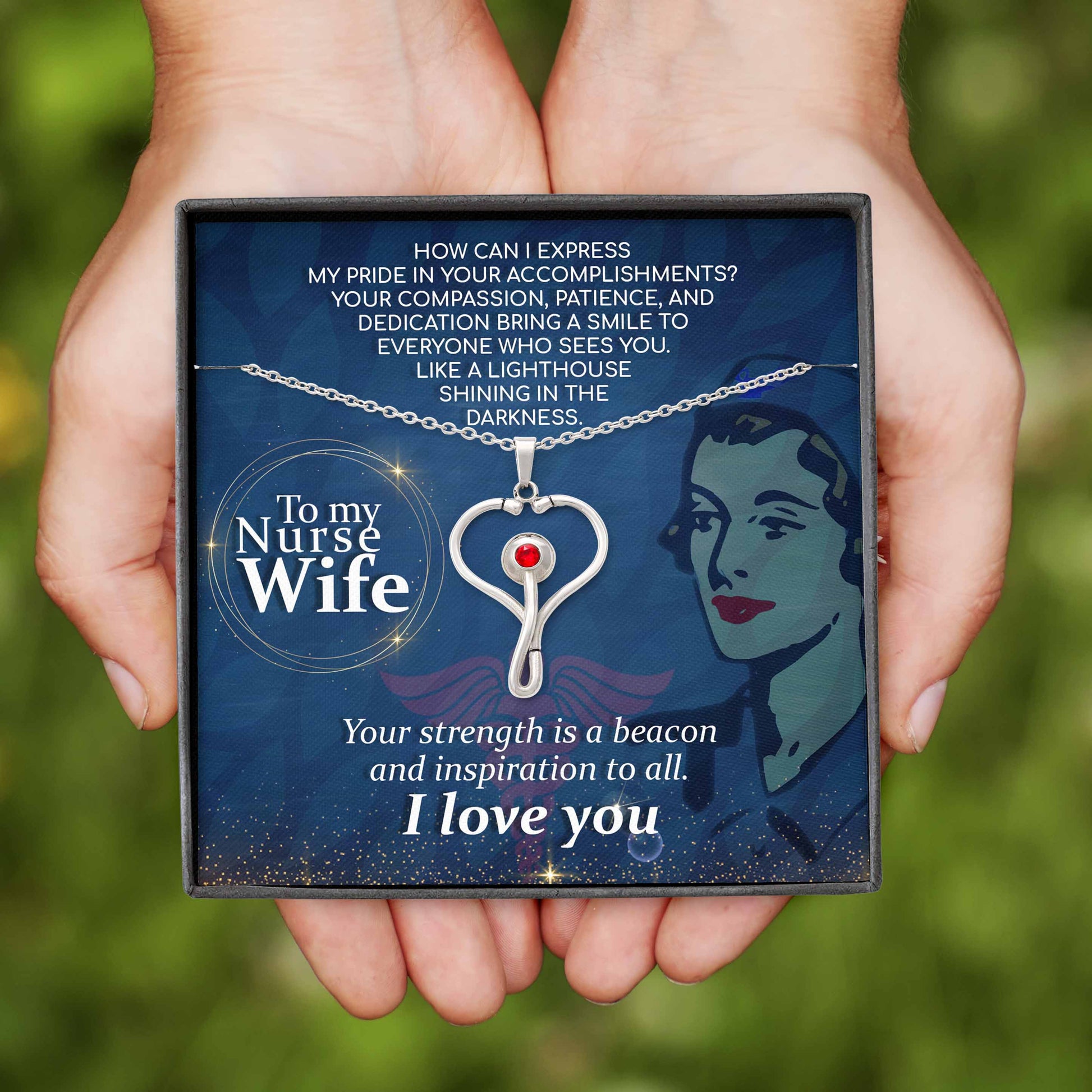 ShineOn Fulfillment Jewelry To My Nurse Wife - Your Strength Is An Inspiration
