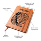 ShineOn Fulfillment Jewelry To My Son - Be Strong - Graphic Vegan Leather Notebook