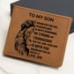 ShineOn Fulfillment Jewelry To my Son from Dad - God is With You - Leather Wallet