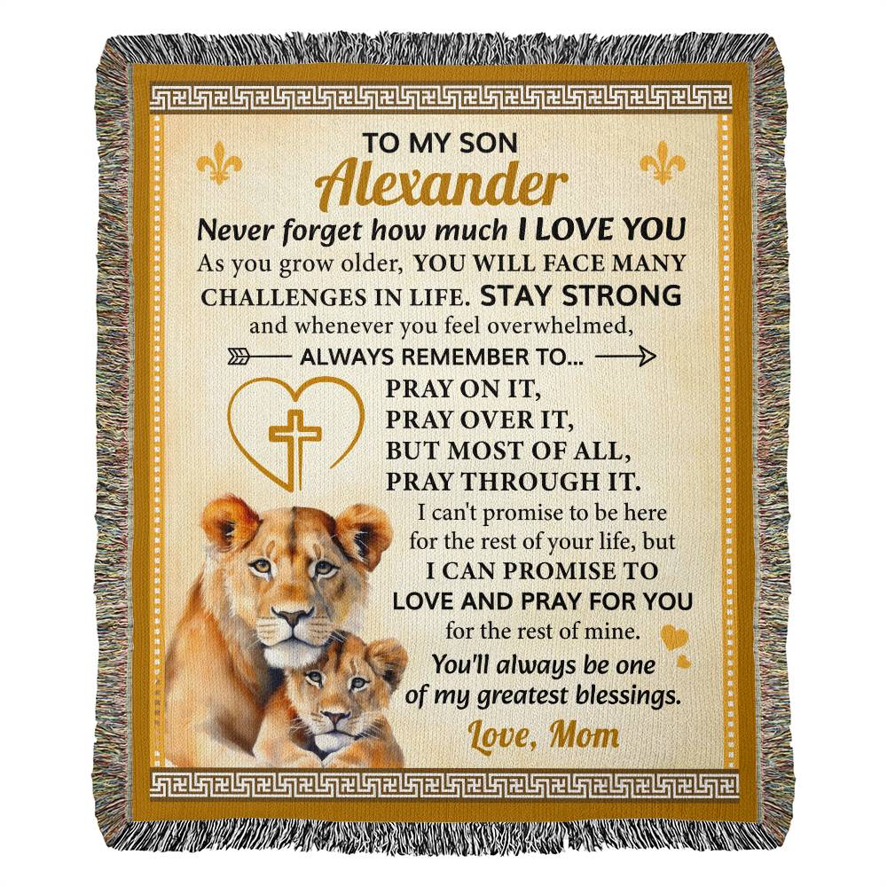 ShineOn Fulfillment Jewelry To my Son - Pray on it - Blanket