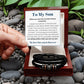 ShineOn Fulfillment Jewelry To My Son -  Proud of you - Love You Forever Vegan Bracelet