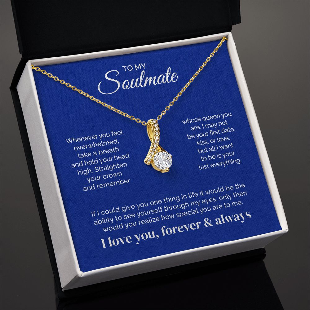 ShineOn Fulfillment Jewelry To My Soulmate - Last everything - Ribbon Necklace