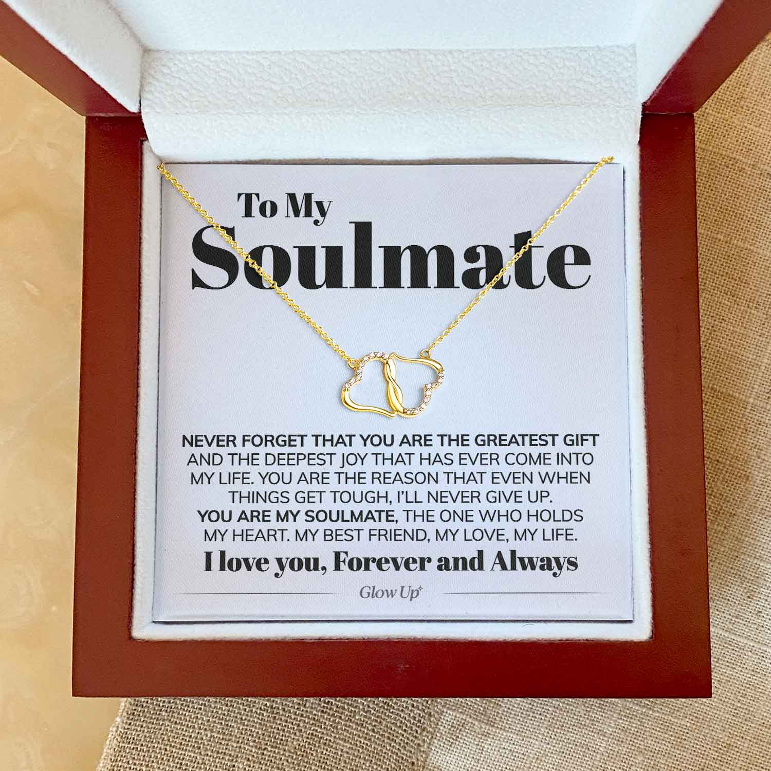 ShineOn Fulfillment Jewelry To My Soulmate - Never Forget - Everlasting Love Necklace