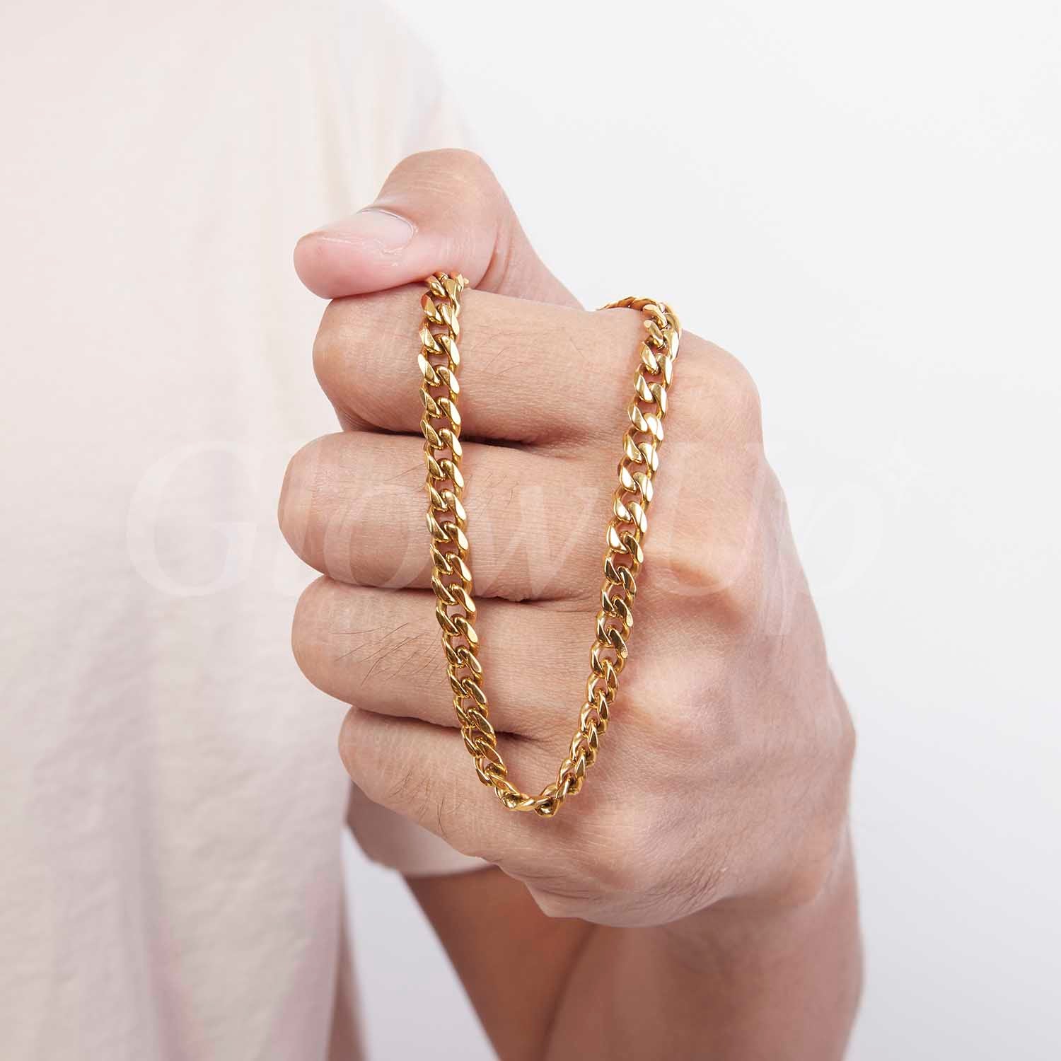 ShineOn Fulfillment Jewelry To Our Son from Mum and Dad - Stand tall - Cuban Link