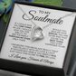 ShineOn Fulfillment Jewelry Two-Toned Box To my Soulmate- You are the best - Forever Love Necklace