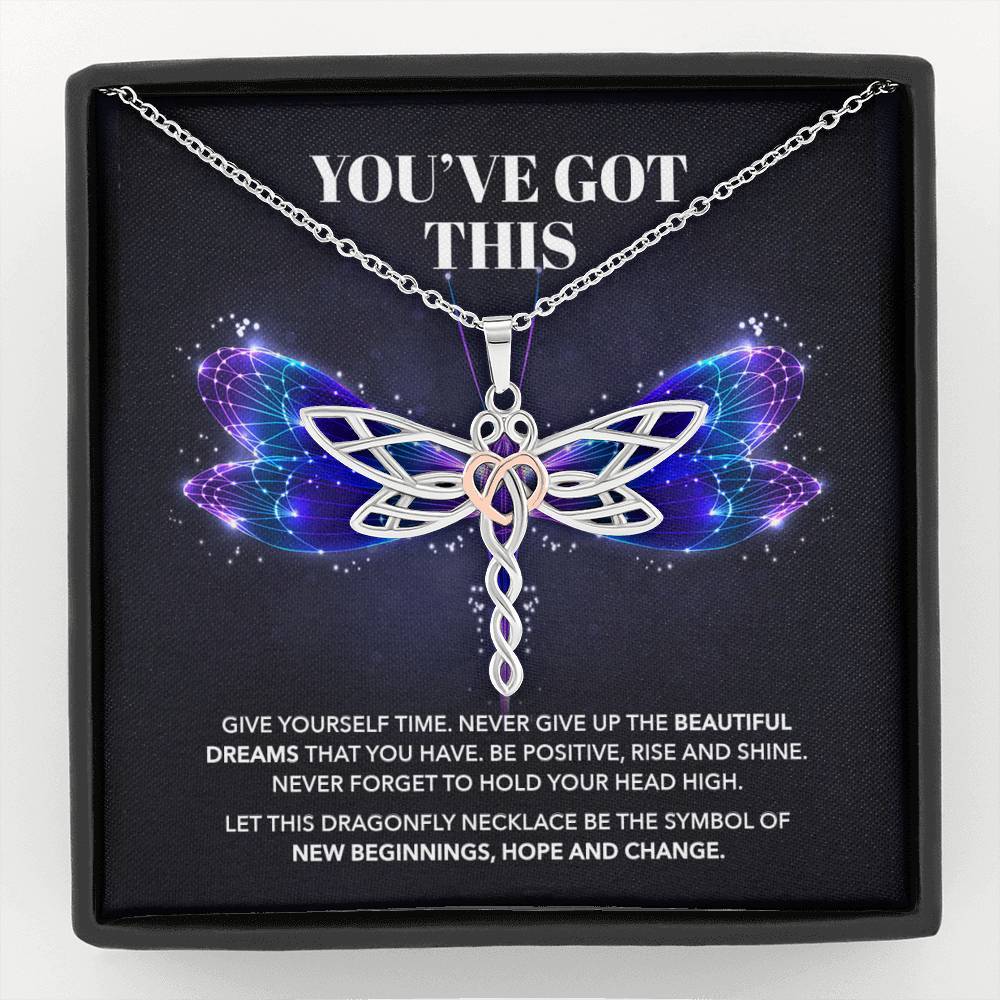 ShineOn Fulfillment Jewelry You've Got This - Rise and Shine - Dragonfly Necklace