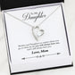 ShineOn Fulfillment Message Card 18k Yellow Gold Finish To My Daughter - Forever Love - You Will Always Have Me