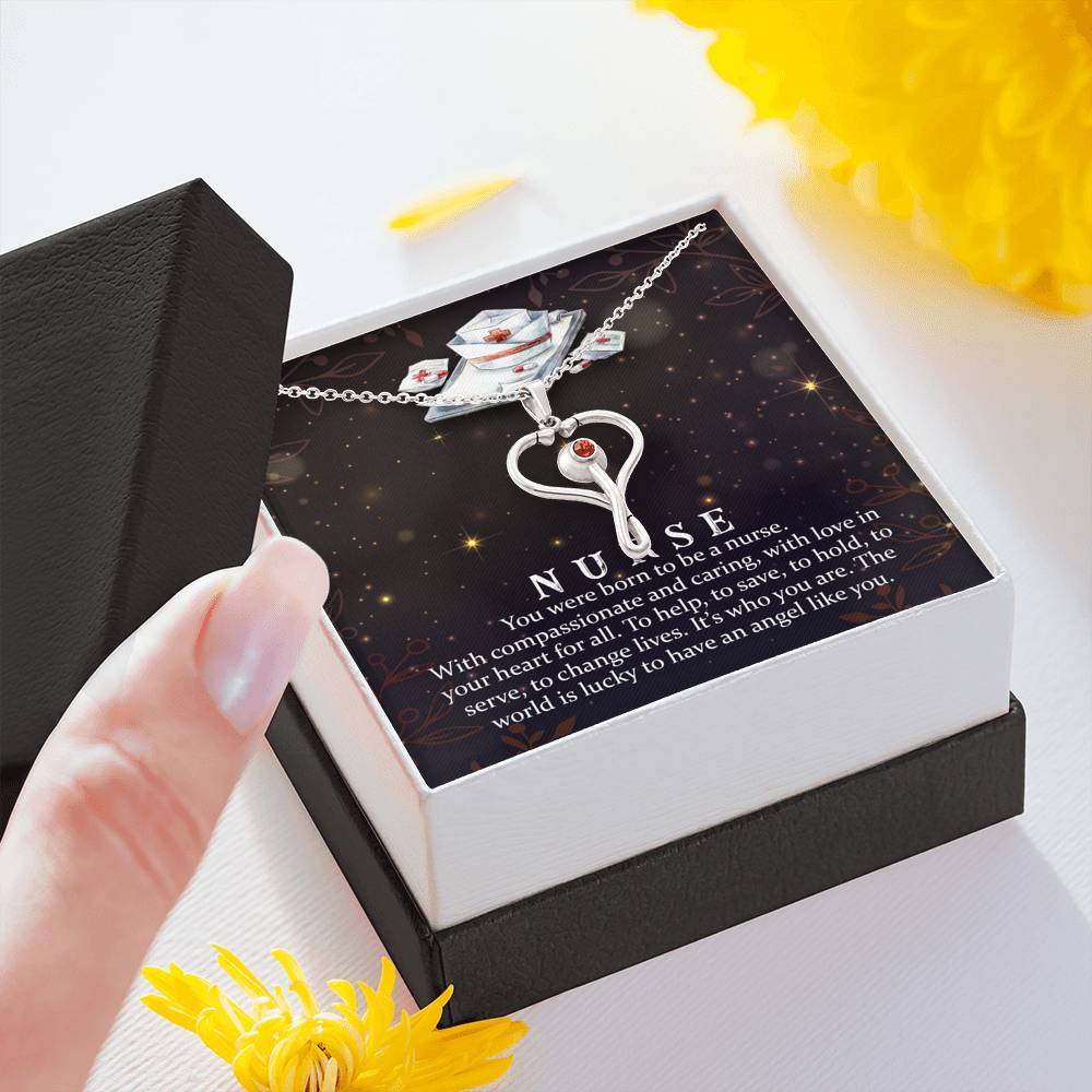 ShineOn Fulfillment Message Cards Nurse - The World Is Lucky To Have An Angel Like You