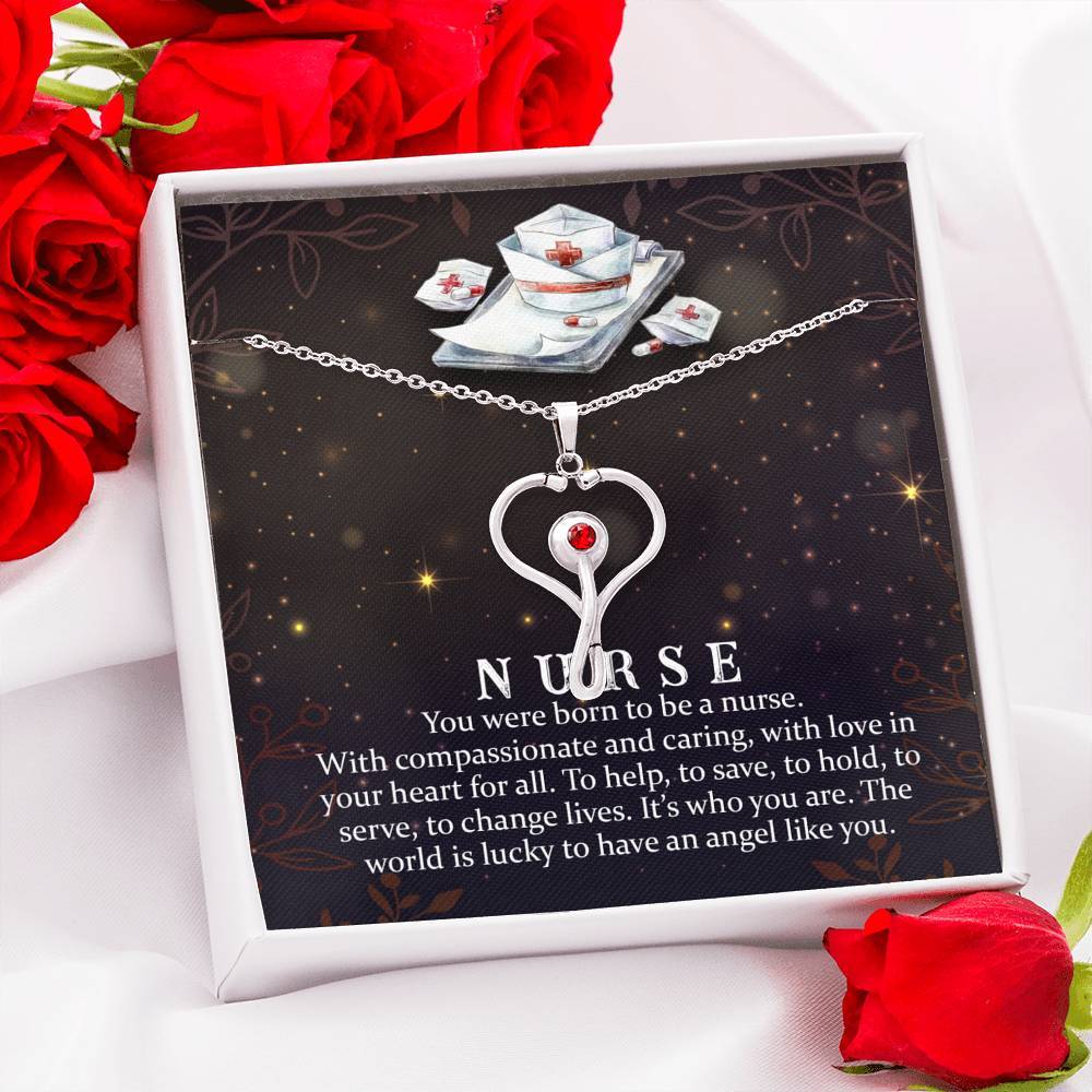 ShineOn Fulfillment Message Cards Nurse - The World Is Lucky To Have An Angel Like You