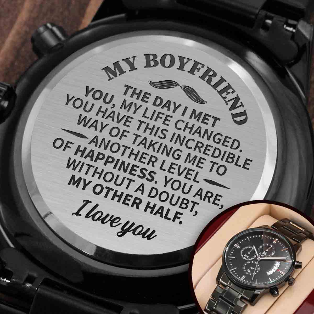 To My Gorgeous Husband Engraved What makes sense Movement watch for men and  women anniversary gift for boyfriend and my man - AliExpress